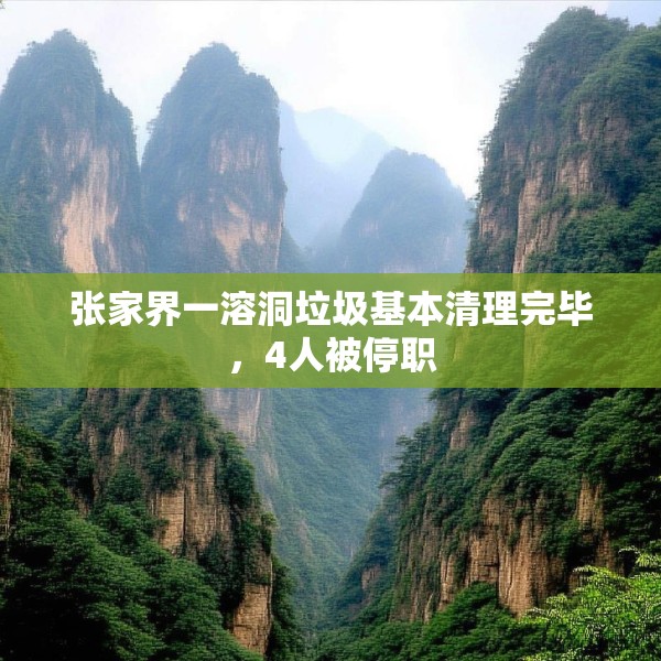 张家界一溶洞垃圾基本清理完毕，4人被停职