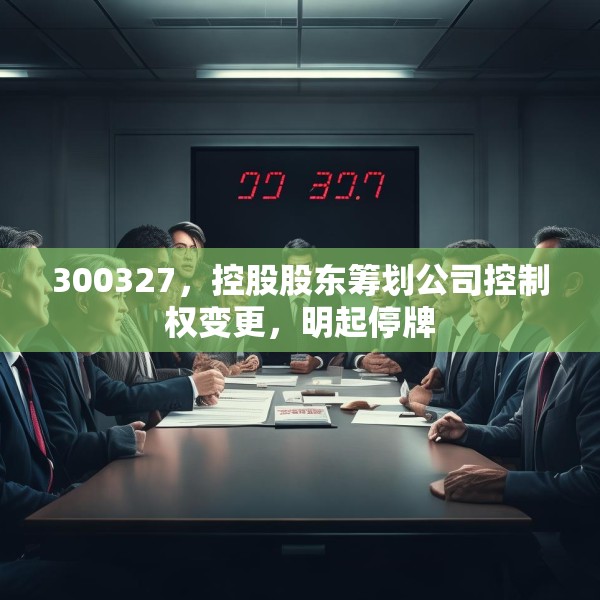 300327，控股股东筹划公司控制权变更，明起停牌