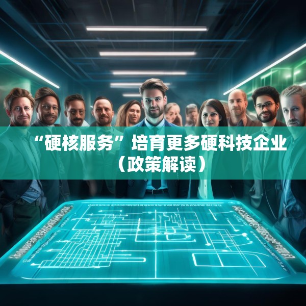 “硬核服务”培育更多硬科技企业（政策解读）