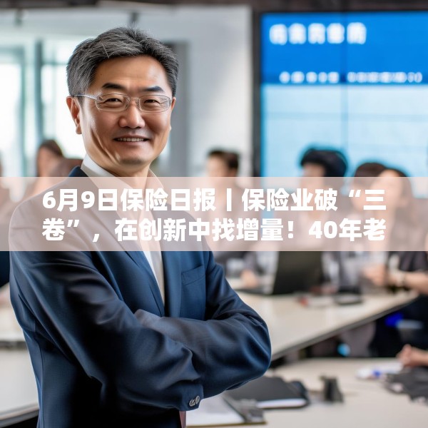 6月9日保险日报丨保险业破“三卷”，在创新中找增量！40年老将杜嘉祺回归友邦保险