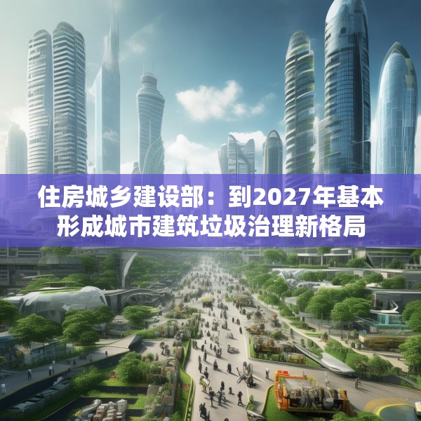 住房城乡建设部：到2027年基本形成城市建筑垃圾治理新格局