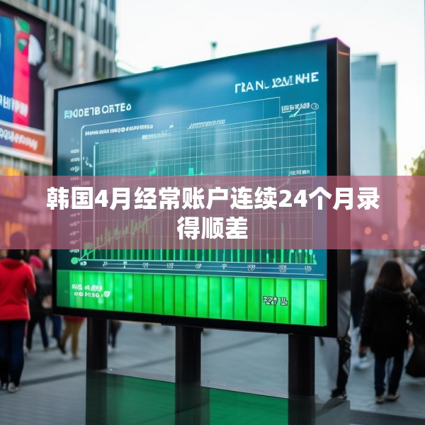 韩国4月经常账户连续24个月录得顺差