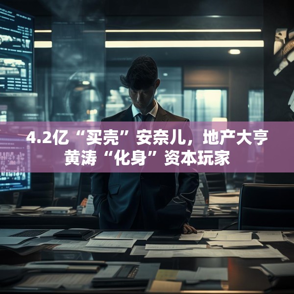4.2亿“买壳”安奈儿，地产大亨黄涛“化身”资本玩家