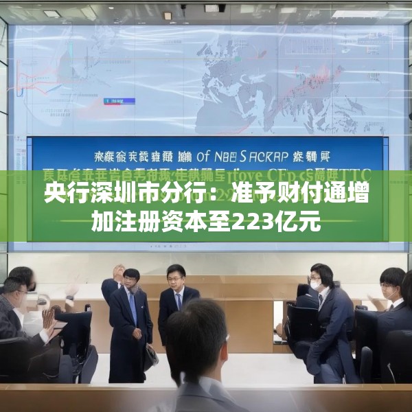 央行深圳市分行：准予财付通增加注册资本至223亿元