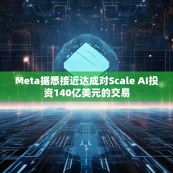 Meta据悉接近达成对Scale AI投资140亿美元的交易