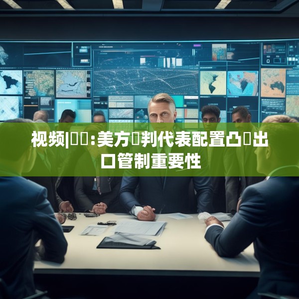 视频|萬喆:美方談判代表配置凸顯出口管制重要性
