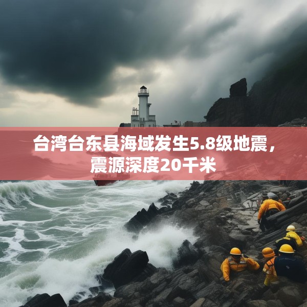 台湾台东县海域发生5.8级地震，震源深度20千米