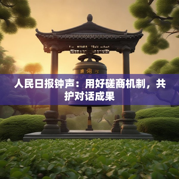 人民日报钟声：用好磋商机制，共护对话成果