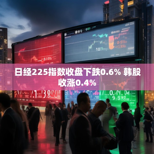 日经225指数收盘下跌0.6% 韩股收涨0.4%