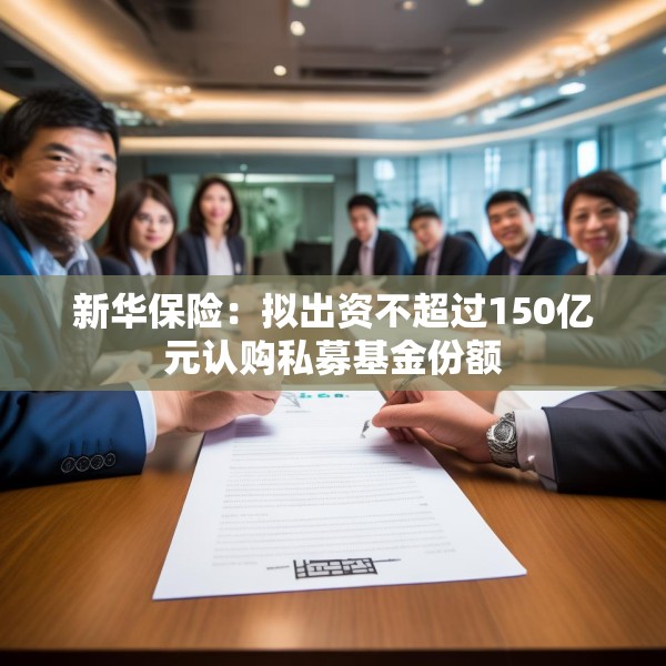 新华保险：拟出资不超过150亿元认购私募基金份额