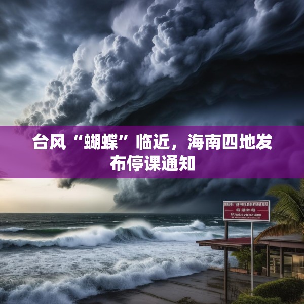 台风“蝴蝶”临近，海南四地发布停课通知
