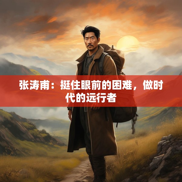 张涛甫：挺住眼前的困难，做时代的远行者