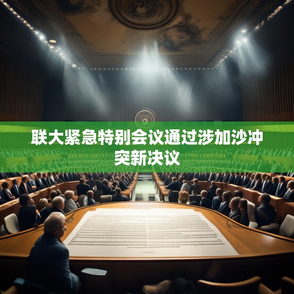 联大紧急特别会议通过涉加沙冲突新决议