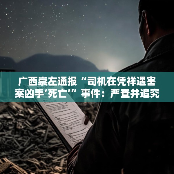 广西崇左通报“司机在凭祥遇害案凶手‘死亡’”事件：严查并追究相关部门和人员责任