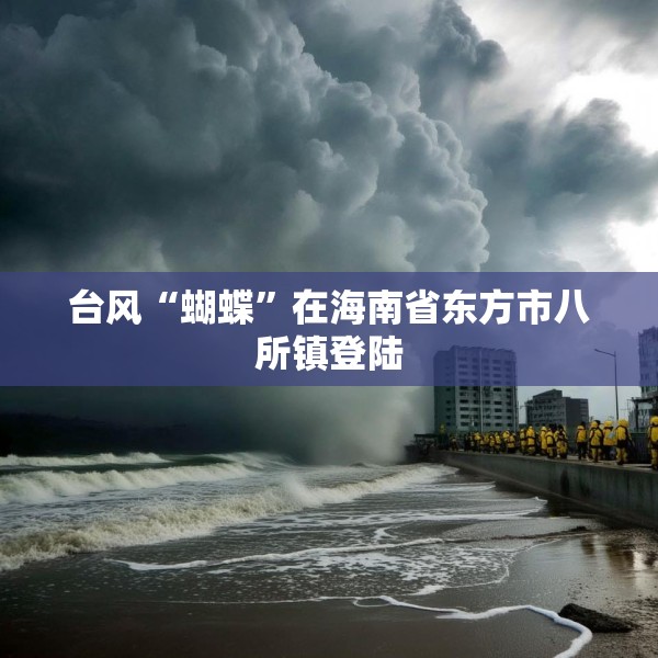 台风“蝴蝶”在海南省东方市八所镇登陆