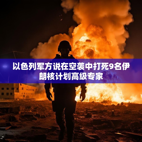 以色列军方说在空袭中打死9名伊朗核计划高级专家