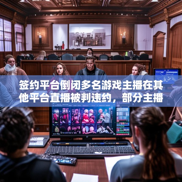 签约平台倒闭多名游戏主播在其他平台直播被判违约，部分主播已上诉
