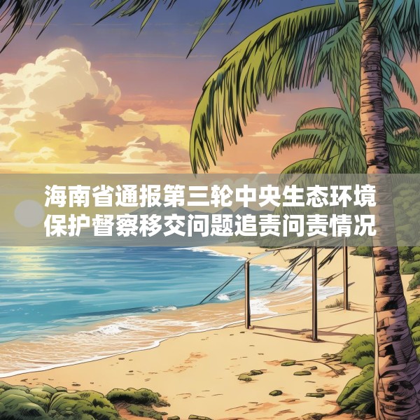 海南省通报第三轮中央生态环境保护督察移交问题追责问责情况