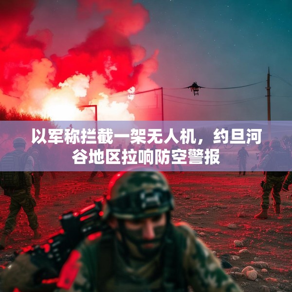 以军称拦截一架无人机，约旦河谷地区拉响防空警报