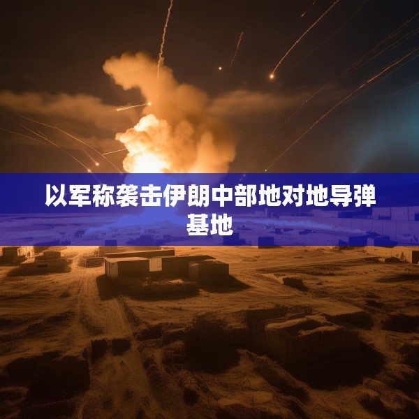 以军称袭击伊朗中部地对地导弹基地