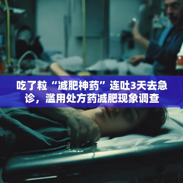 吃了粒“减肥神药”连吐3天去急诊，滥用处方药减肥现象调查