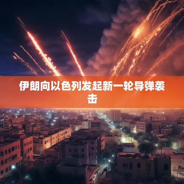 伊朗向以色列发起新一轮导弹袭击