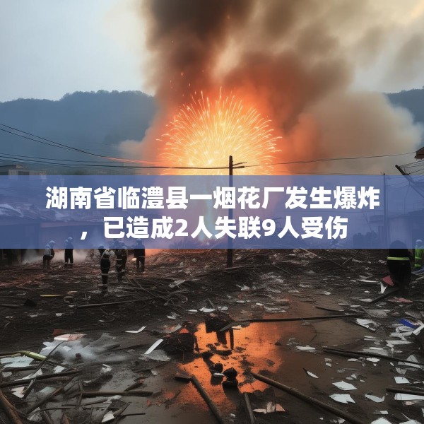 湖南省临澧县一烟花厂发生爆炸，已造成2人失联9人受伤