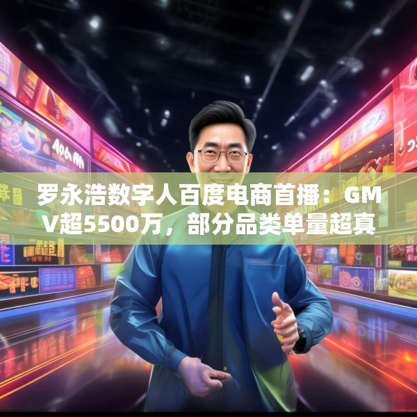 罗永浩数字人百度电商首播：GMV超5500万，部分品类单量超真人首秀